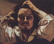 Gustave Courbet Self-Portrait The Desperate Man painting